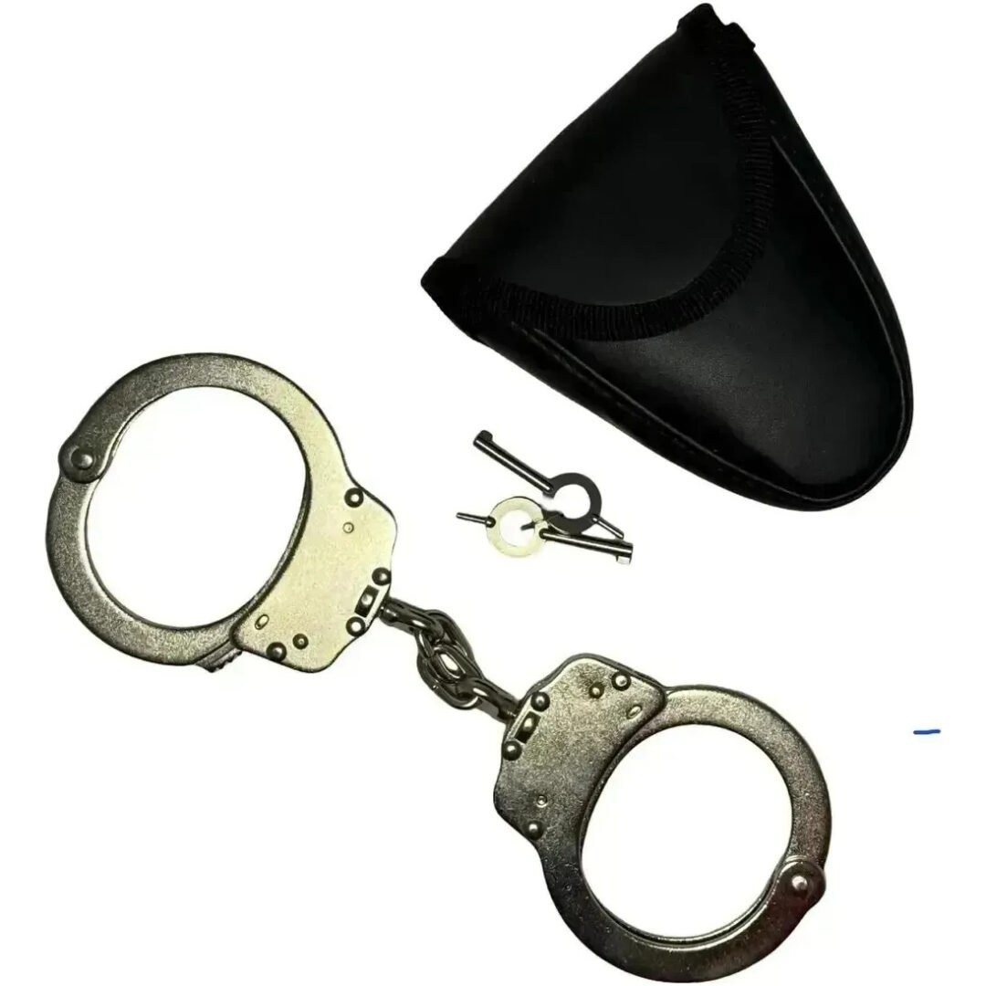 Esposas Policiales Tácticas De Cadena Con Estuche