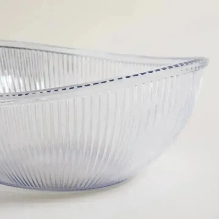 Ensaladera Tipo Bowl Oval De Acrílico Premium 3.3 Litros Blanco - Imagen 3