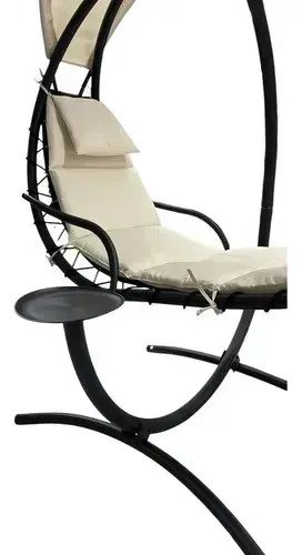 Sillon Reposera Hamaca Colgante Con Mesa Y Sombrilla Import! - Imagen 4