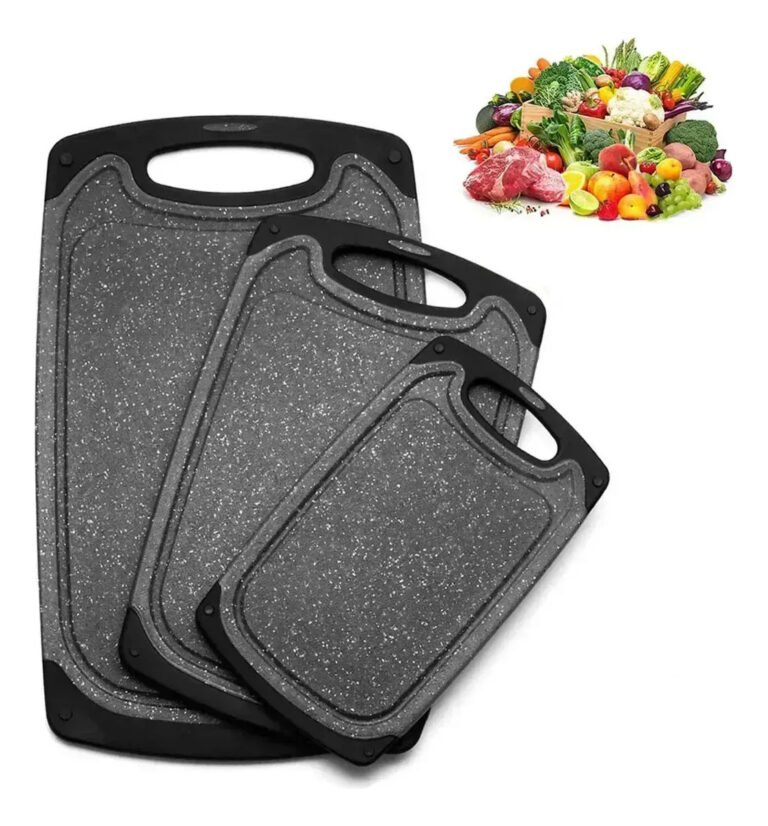 Set X3 Tablas De Picar Cocina Antideslizante Carne Verdura