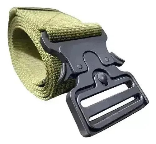 Cinturon Tactico Con Hebilla Cobra 130 Cm Verde L