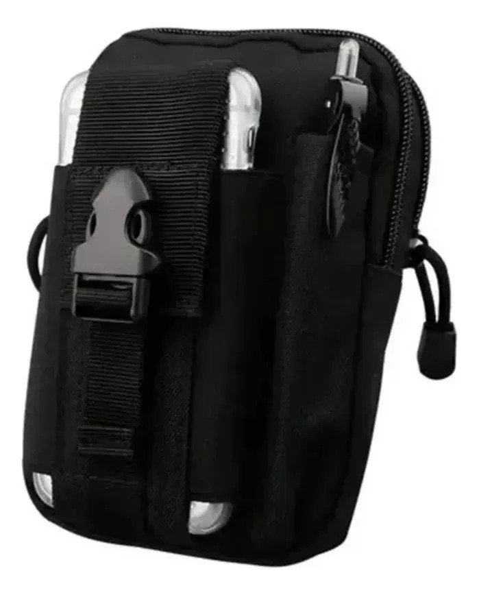 Pouch Riñonera Tactica Molle Porta Celular Impermeable