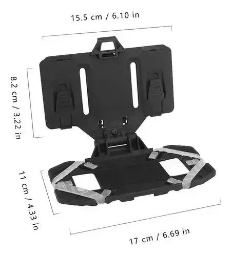 Porta Celular Funda Tactica Rigida Molle Telefono Ajustable - Imagen 3