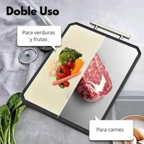 Tabla De Cortar 3 En 1 De Acero Inoxidable Para Cocina - Imagen 3