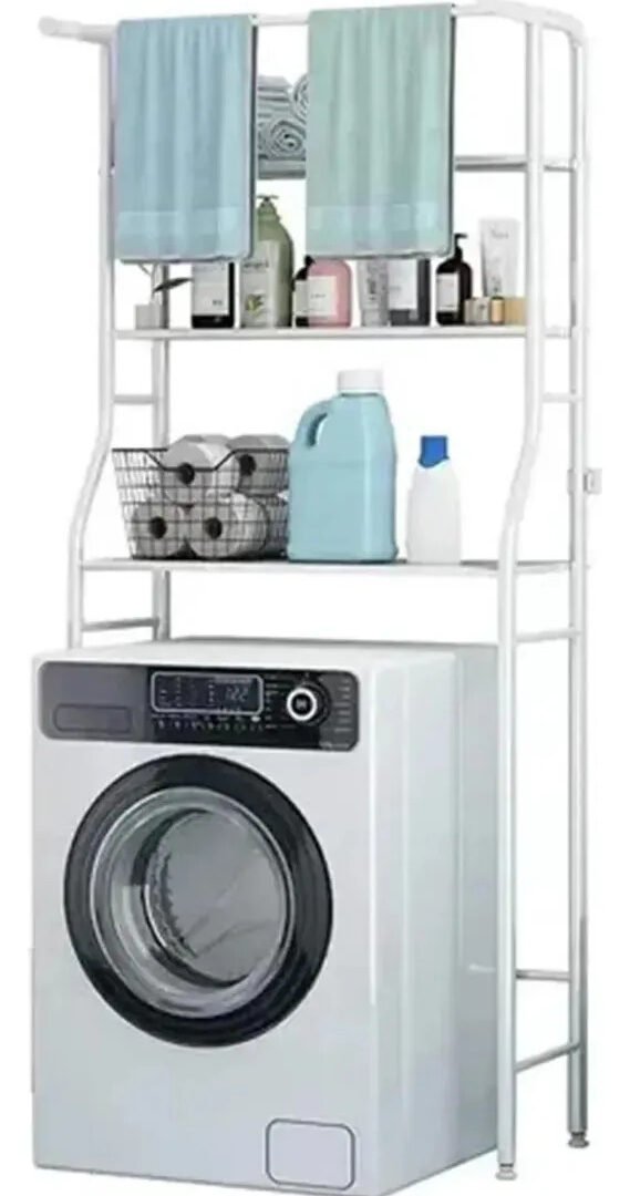Mueble Organizador Para Baño Lavarropas 3 Niveles 160 Cm