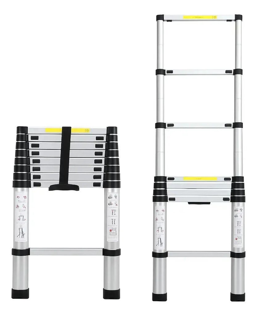 Escalera Telescopica Plegable Extensible Aluminio 3.2 Mts