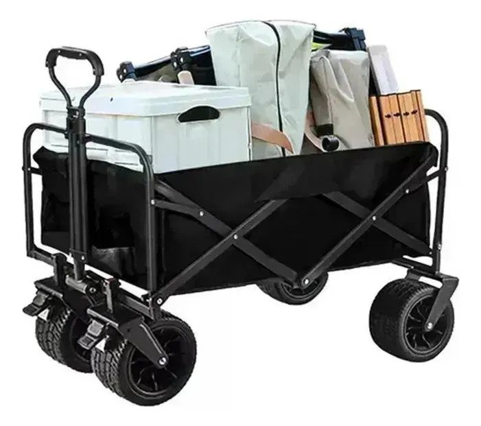 Carro Plegable 100 Kg Compras Camping Playa - Imagen 6