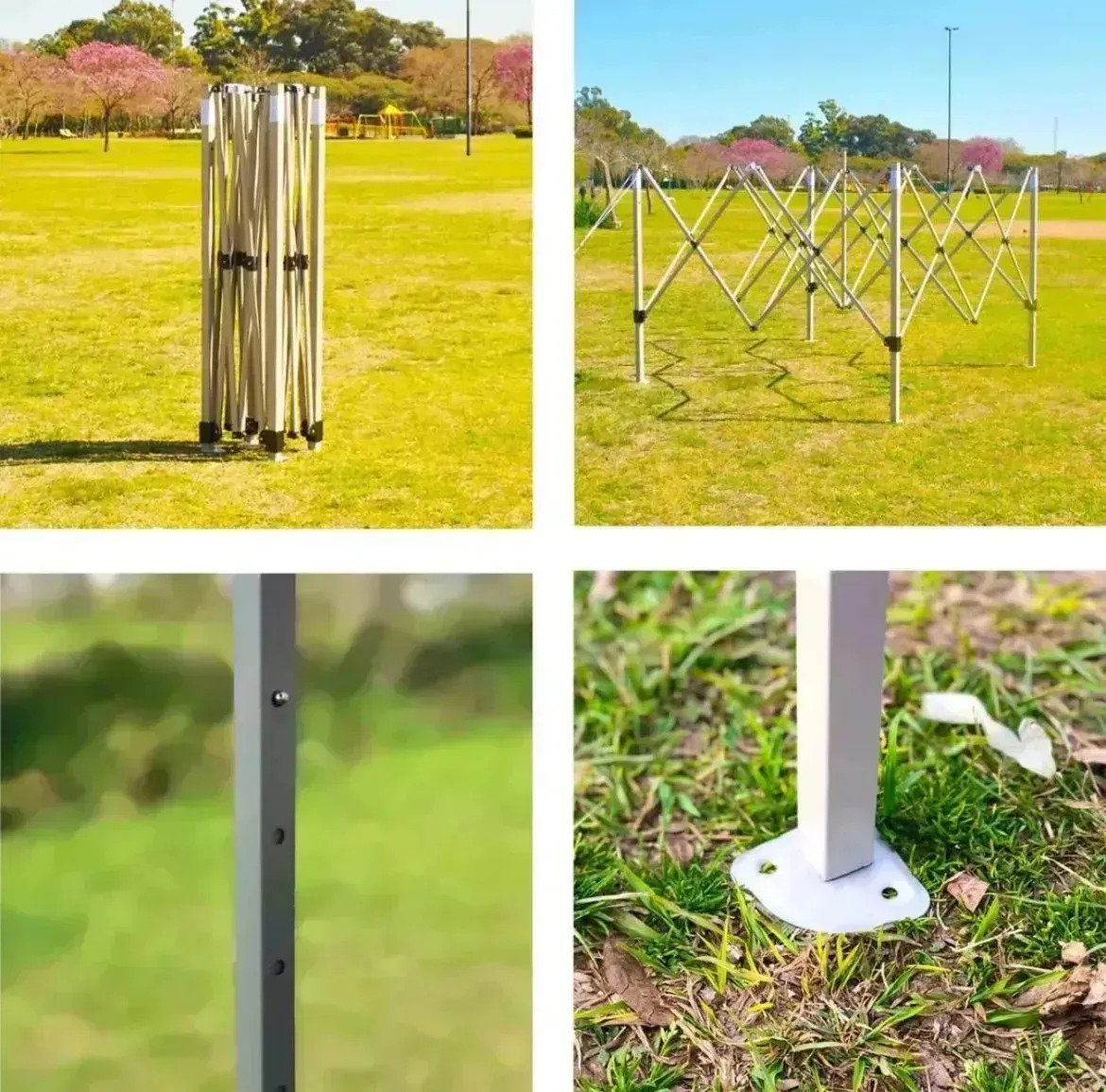 Gazebo Carpa Plegable Impermeable Con Paredes 3 X 3 - Imagen 6
