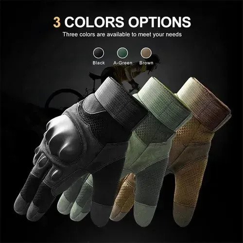 Guantes Para Moto Tácticos Con Dedo Táctil - Imagen 2