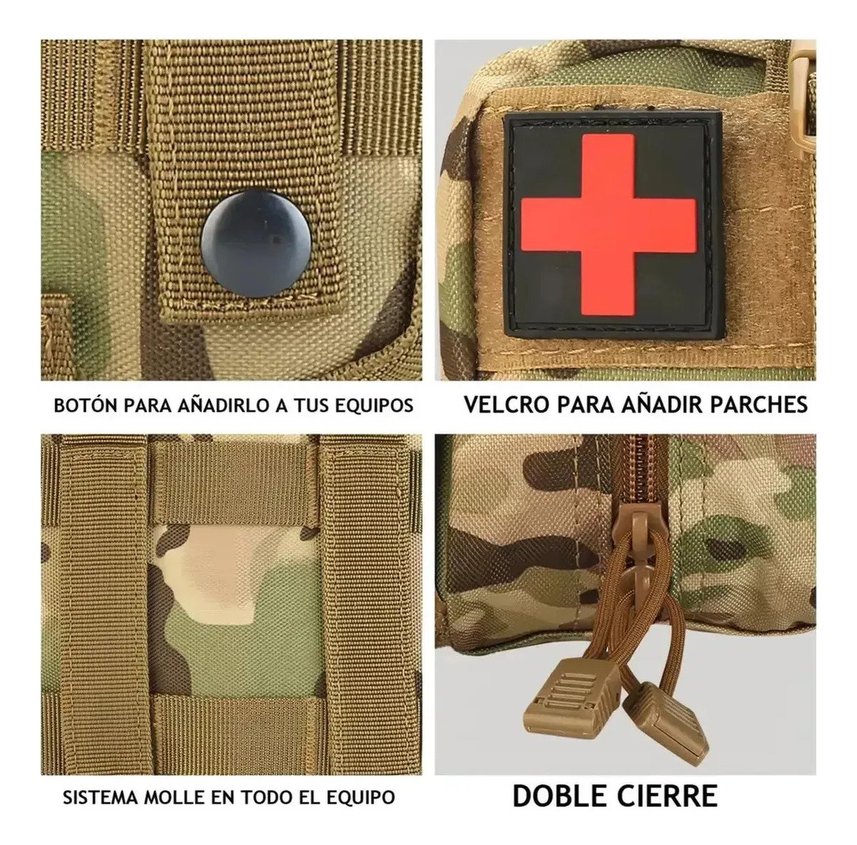 Kit Táctico Pouch Botiquín Primeros Auxilios/hemorragia - Imagen 5