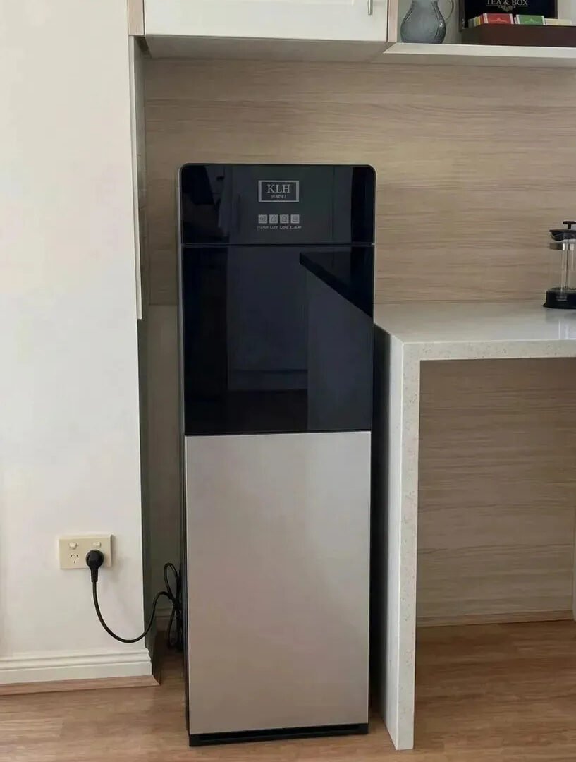 Dispensador De Agua Fría Y Caliente Carga Inferior Negro