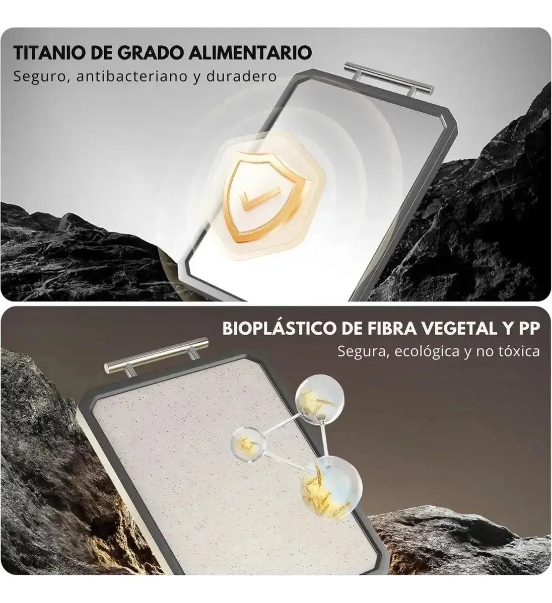 Tabla De Cortar 3 En 1 De Acero Inoxidable Para Cocina - Imagen 4