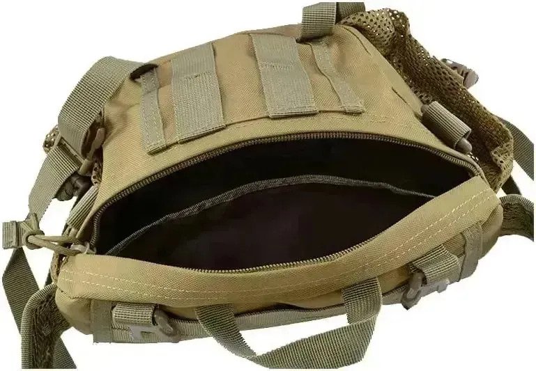 Riñonera Táctica Reforzada Tipo Morral Militar Impermeable - Imagen 5