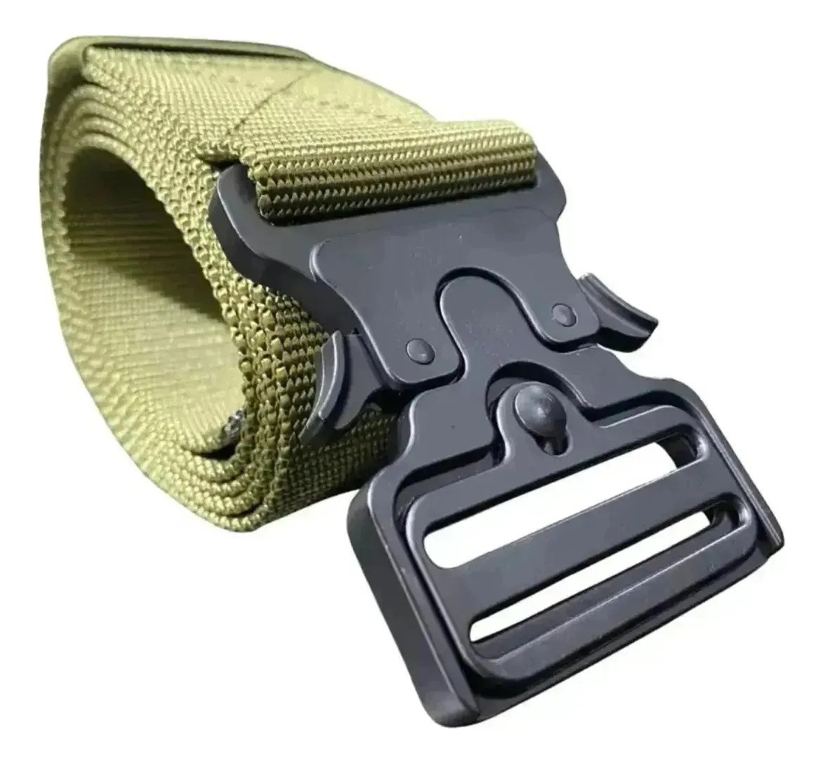 Cinturon Tactico Con Hebilla Cobra 130 Cm Verde L - Imagen 4