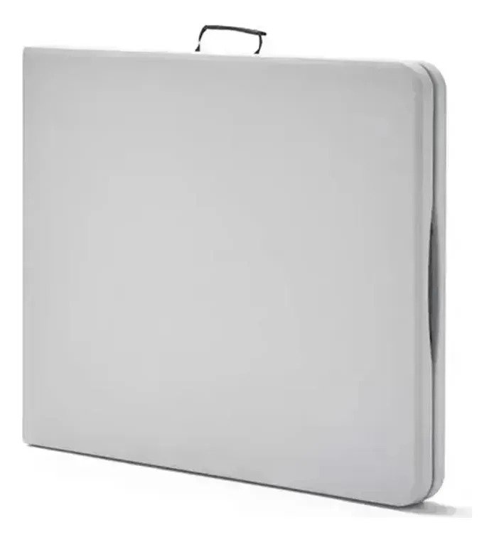 Mesa Plegable Valija 180 Cm Blanca Jardin Fiesta Camping - Imagen 4