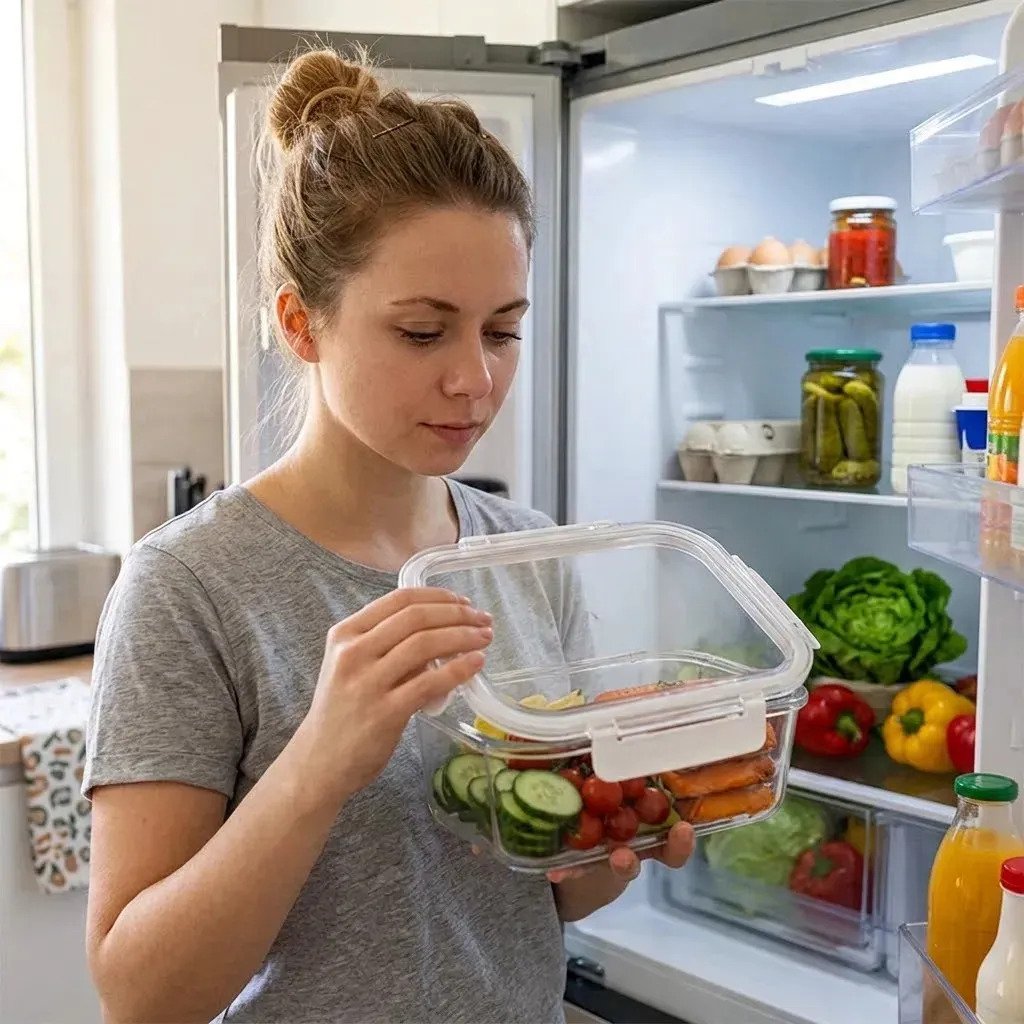 Contenedor Taper Hermetico Organizador De Alimentos 18cm - Imagen 3