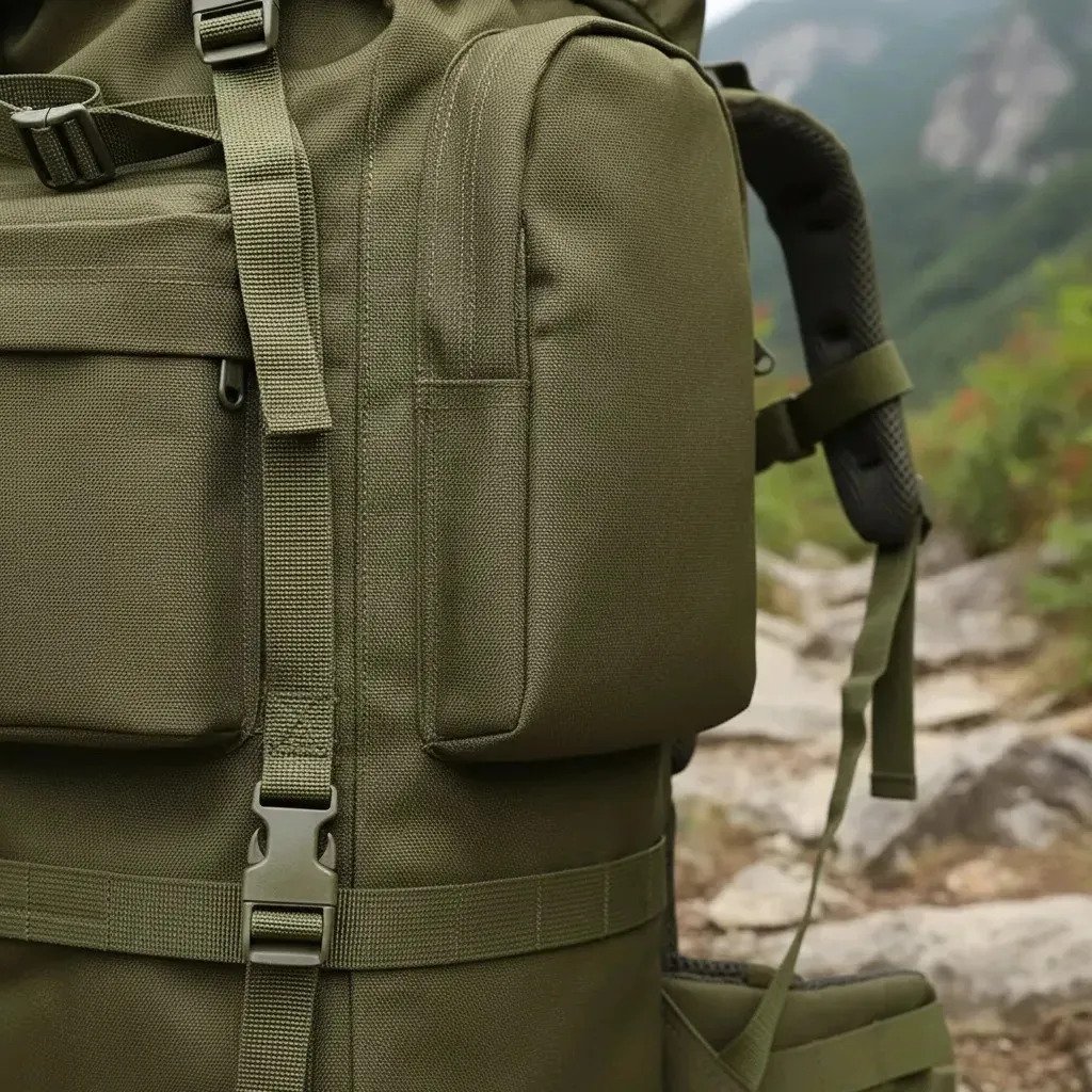 Mochila Táctica Militar Grande 75l 900d Impermeable Camping - Imagen 5