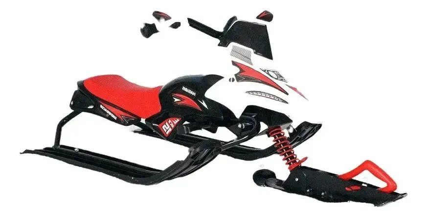 Trineo Deluxe Snowmobile Con Dirección Y Suspensión - Imagen 2