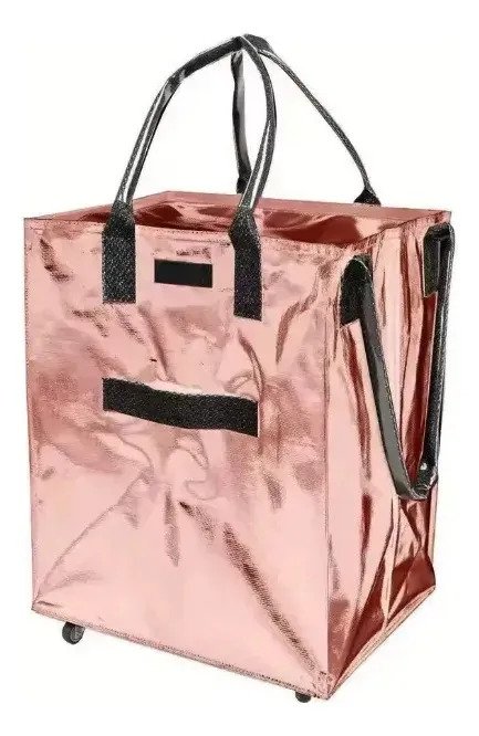 Bolsa Carrito De Compras Plegable Con Ruedas Reforzada - Imagen 3