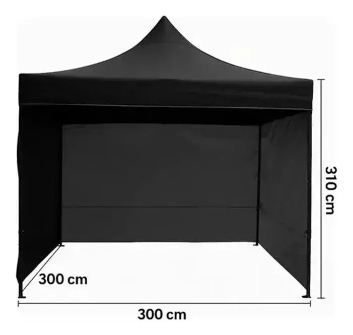 Gazebo Carpa Plegable Impermeable Con Paredes 3 X 3 - Imagen 7