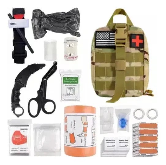 Kit Táctico Pouch Botiquín Primeros Auxilios/hemorragia