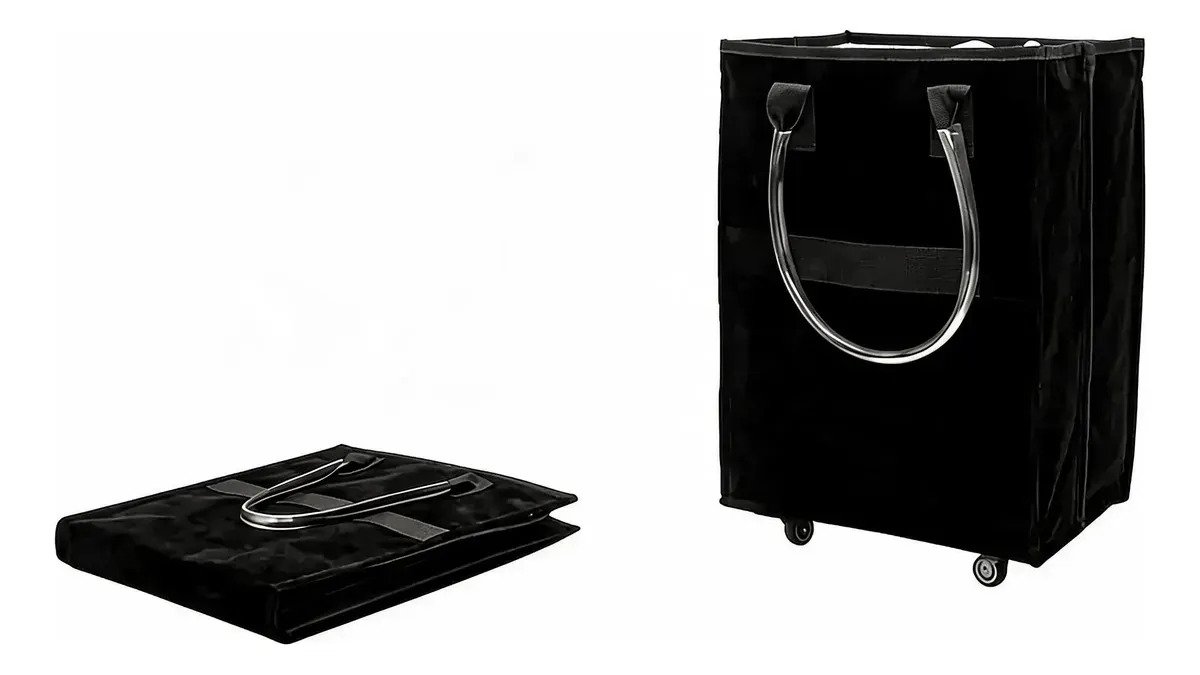 Bolsa Carrito De Compras Plegable Con Ruedas Reforzada - Imagen 5