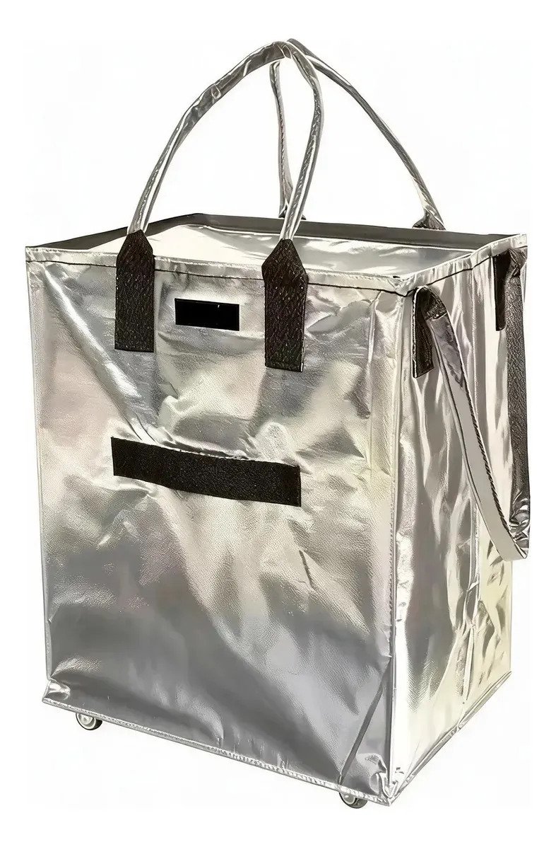 Bolsa Carrito De Compras Plegable Con Ruedas Reforzada - Imagen 3