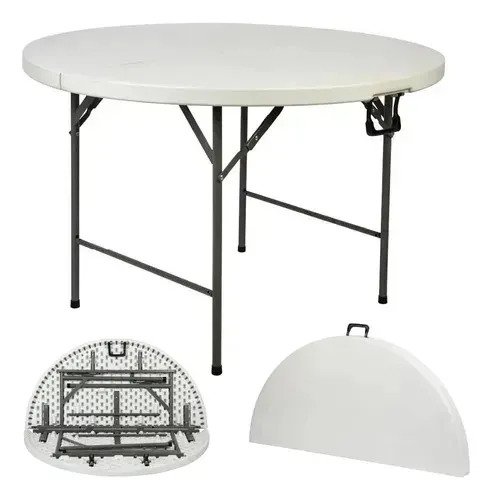 Mesa Redonda Plegable 120 Cm Fiestas Catering