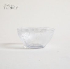 BOWL CUADRADO DE ACRILICO GALATA TRANSPARENTE 400 ML