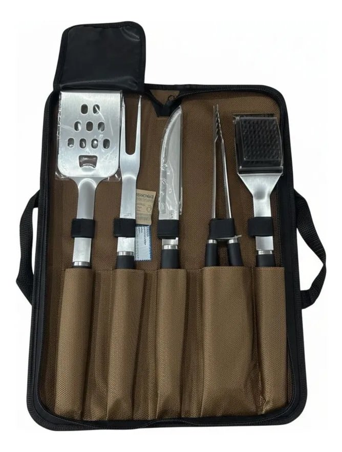 Set 6 Piezas Asador con Bolso de transporte
