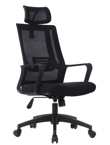 Silla de Oficina Respaldo Alto - NEGRO