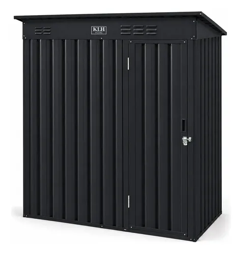 Cobertizo Exterior Galpón Caseta Deposito 190x150x90 Negro