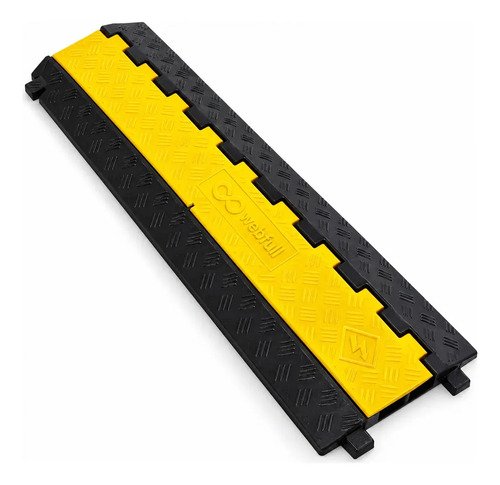 Lomo De Burro Pasa Cable 2 Canales Con Tapa Seguridad Vial 1 Unidad